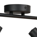Steinhauer Loftlampe BAMBUS 2-flammer E14 IP20, træ, sort dæmpbar