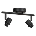 Steinhauer Loftlampe BAMBUS 2-flammer E14 IP20, træ, sort dæmpbar