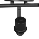 Steinhauer Loftlampe BAMBUS 3-flammer E14 IP20, træ, sort dæmpbar