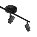 Steinhauer Loftlampe BAMBUS 3-flammer E14 IP20, træ, sort dæmpbar