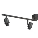 Steinhauer Loftlampe BAMBUS 4-flammer E14 IP20, træ, sort dæmpbar