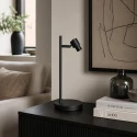 Steinhauer Bordlampe BAMBUS E14 IP20, træ, sort dæmpbar