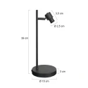 Steinhauer Bordlampe BAMBUS E14 IP20, træ, sort dæmpbar