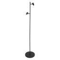 Steinhauer Standerlampe BAMBUS 2-flammer E14 IP20, træ, sort dæmpbar