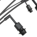 Steinhauer Standerlampe BAMBUS 5-flammer E14 IP20, træ, sort dæmpbar