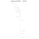 Steinhauer Standerlampe BAMBUS 5-flammer E14 IP20, træ, sort dæmpbar