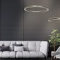 Steinhauer pendant luminaire RINGLUX up / down IP20, black dimmable