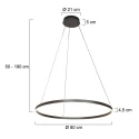 Steinhauer Pendel RINGLUX up / down IP20, sort dæmpbar