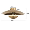 anne light & home ceiling luminaire BRASS E27 IP20, dimmable