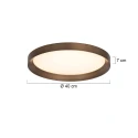 Steinhauer ceiling luminaire FLADY 2 flames IP20, bronze dimmable