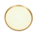 Steinhauer Loftlampe FLADY up / down IP20, guld dæmpbar