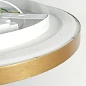 Steinhauer Loftlampe FLADY up / down IP20, guld dæmpbar