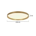 Steinhauer Loftlampe FLADY up / down IP20, guld dæmpbar