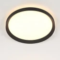 Steinhauer Loftlampe FLADY up / down IP20, sort dæmpbar