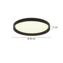 Steinhauer Loftlampe FLADY up / down IP20, sort dæmpbar
