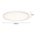 Steinhauer ceiling luminaire FLADY IP20, dimmable