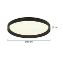 Steinhauer Loftlampe FLADY up / down IP20, sort dæmpbar