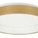 Steinhauer ceiling luminaire RINGLEDE IP20, gold dimmable