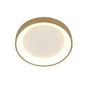 Steinhauer ceiling luminaire RINGLEDE IP20, gold dimmable