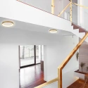 Steinhauer ceiling luminaire RINGLEDE IP20, gold dimmable