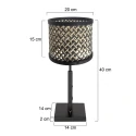 Steinhauer table lamp STANG E27 IP20, dimmable