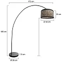 Mexlite Standerlampe SOLVA E27 IP20, dæmpbar
