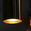 Steinhauer Pendel REFLEXION 9-flammer GU10 + E27 IP20, messing dæmpbar