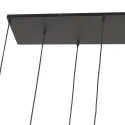 Steinhauer Pendel REFLEXION 9-flammer GU10 + E27 IP20, messing dæmpbar