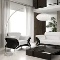 Steinhauer Standerlampe SPARKLED LIGHT E27 IP20, dæmpbar