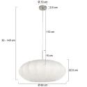 Steinhauer pendant luminaire LUMA NOLA 1 flame E27 IP20, steel dimmable