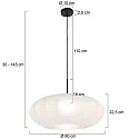 Steinhauer Pendel SPARKLED LIGHT E27 IP20, dæmpbar