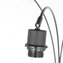 Steinhauer floor lamp SPARKLED LIGHT 3 flames E27 IP20, black dimmable
