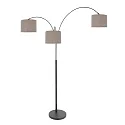 Steinhauer Standerlampe SPARKLED LIGHT E27 IP20, dæmpbar