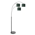 Steinhauer floor lamp SPARKLED LIGHT 3 flames E27 IP20, black dimmable