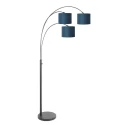 Steinhauer floor lamp SPARKLED LIGHT 3 flames E27 IP20, black dimmable