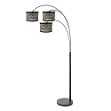 Steinhauer Standerlampe SPARKLED LIGHT E27 IP20, dæmpbar