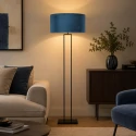 Steinhauer floor lamp STANG 1 flame E27 IP20, black dimmable