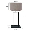 Steinhauer table lamp STANG E27 IP20, dimmable