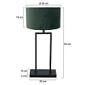 Steinhauer Bordlampe STANG E27 IP20, dæmpbar