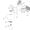Steinhauer wall luminaire GLASLIC swivelling, rotatable E27 IP20, bronze, black dimmable