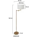 Mexlite Standerlampe BELLA E27 IP20, dæmpbar