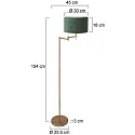 Mexlite Standerlampe BELLA E27 IP20, dæmpbar