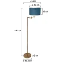 Mexlite Standerlampe BELLA E27 IP20, dæmpbar