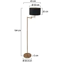 Mexlite Standerlampe BELLA E27 IP20, dæmpbar