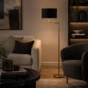 Mexlite Standerlampe BELLA 1-flamme E27 IP20, bronze dæmpbar