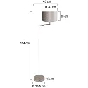Mexlite Standerlampe BELLA E27 IP20, dæmpbar