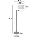 Mexlite Standerlampe BELLA E27 IP20, dæmpbar