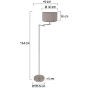 Mexlite Standerlampe BELLA E27 IP20, dæmpbar