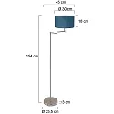 Mexlite Standerlampe BELLA E27 IP20, dæmpbar