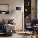 Mexlite Standerlampe BELLA 1-flamme E27 IP20, stål dæmpbar